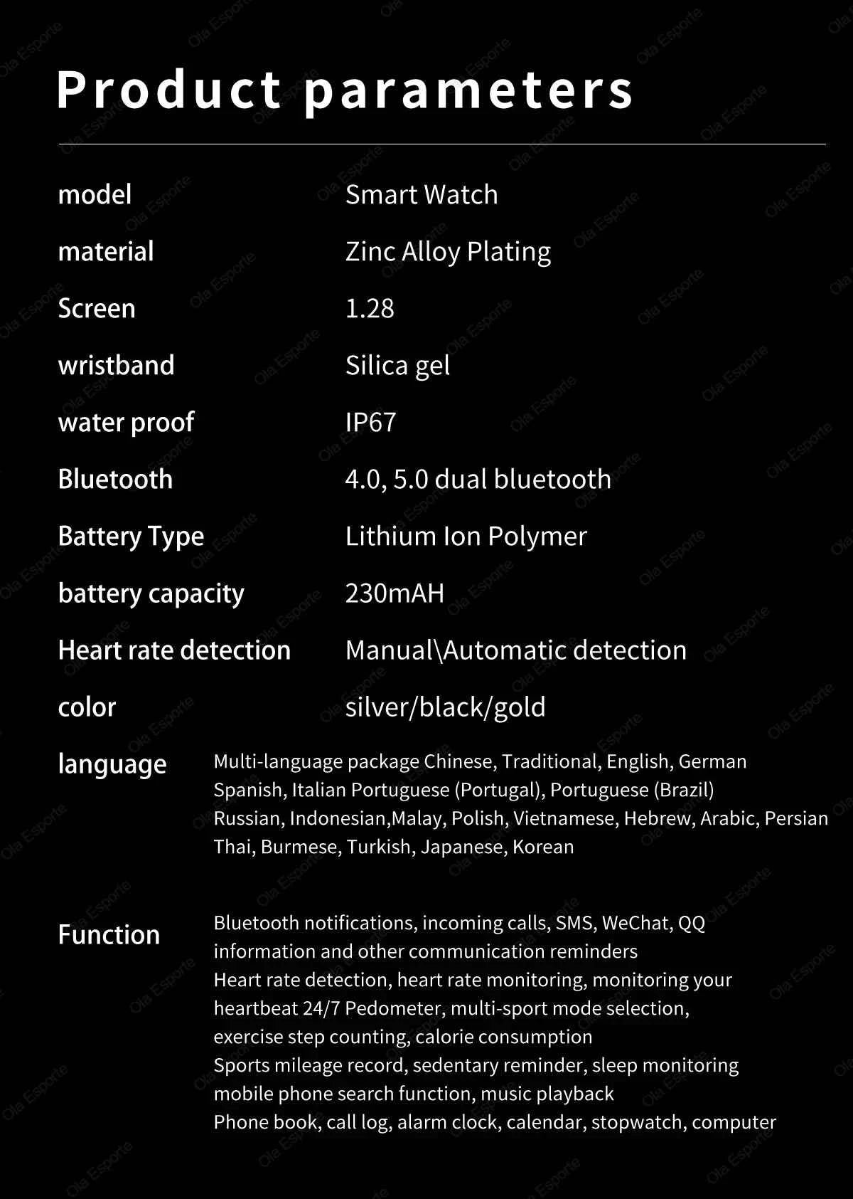 Smart Watch GPS Bluetooth Call Voice Assistant