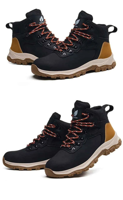 Men's Steel Toe Safety Work Boots - Lightweight Industrial Shoes