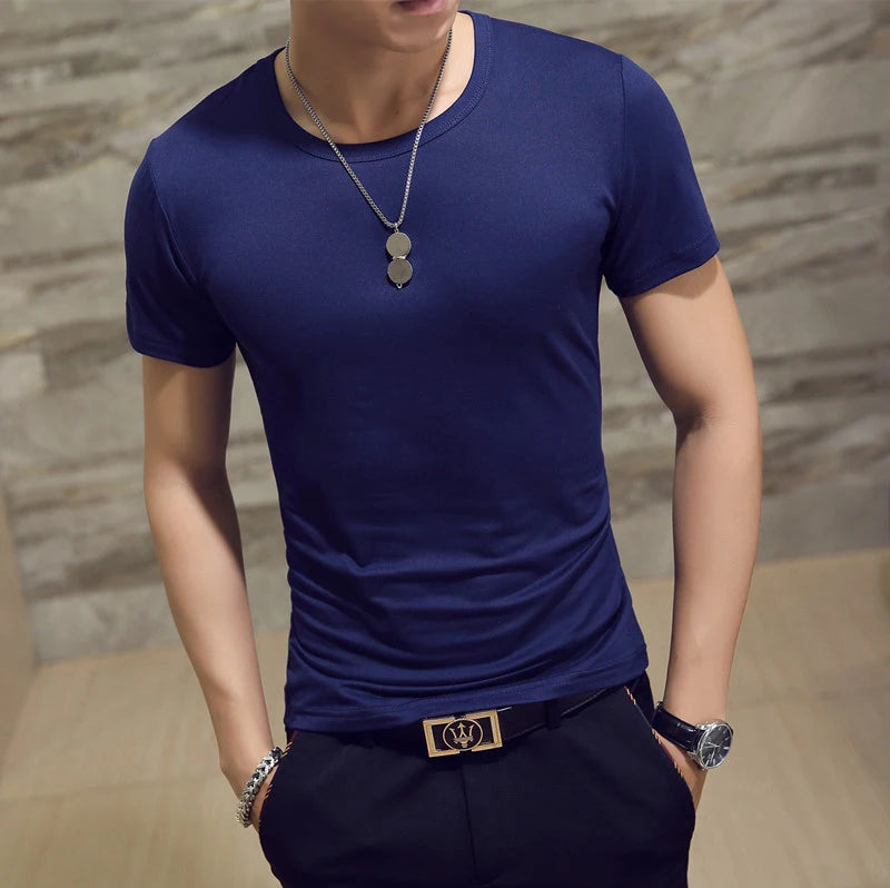 Men's V-Neck Fitness T-Shirt - Oversized Casual Tee - SlayGood