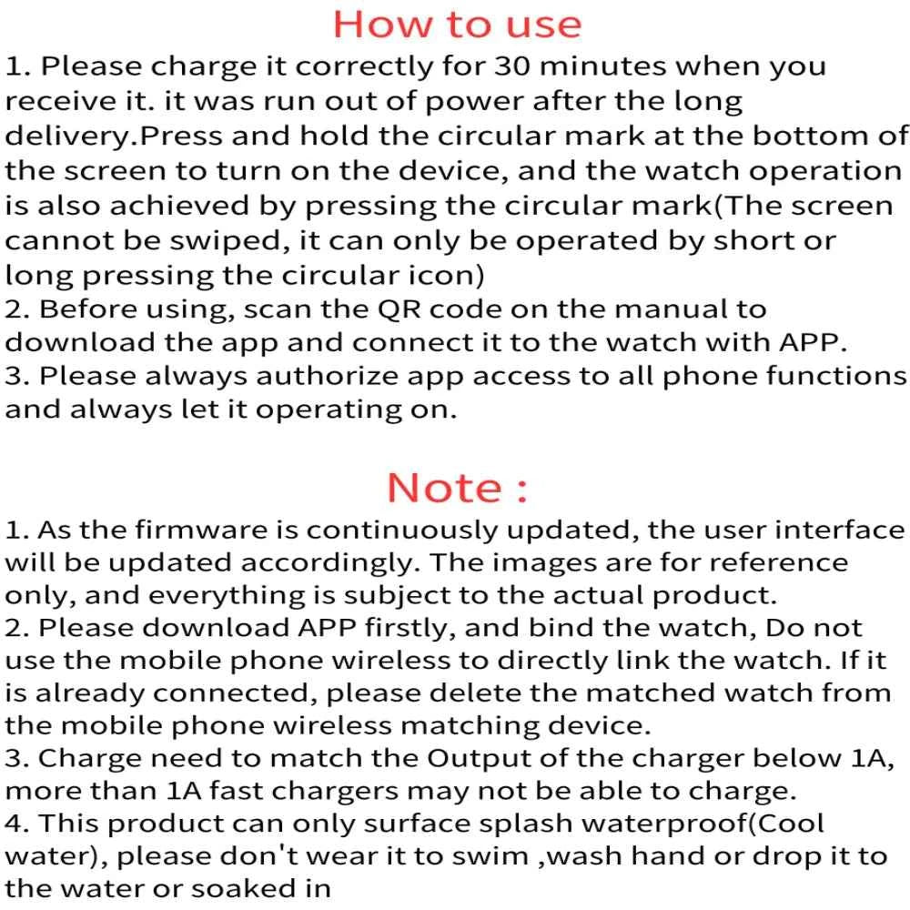 Bluetooth Smart Watch Fitness Tracker