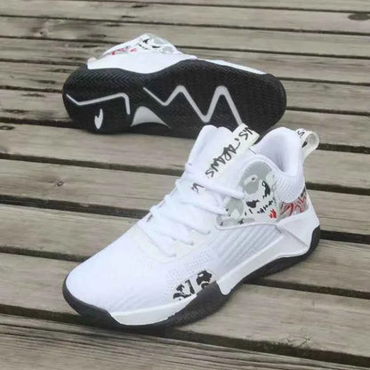 Men's Waterproof High-Top Sneakers - Non-Slip Sports Shoes