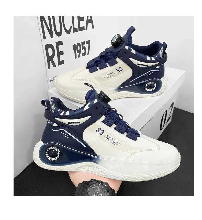 Men's Rotating Buckle Sneakers Non-Slip Outdoor Sports Shoes