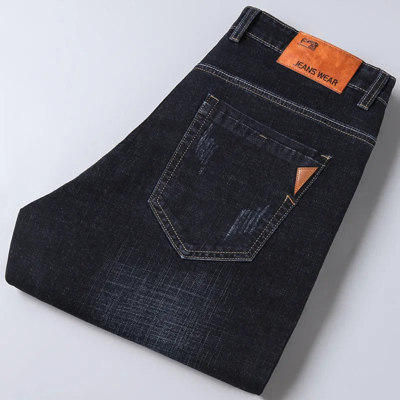 Men's Straight Leg Jeans - Soft Business Casual Denim - SlayGood