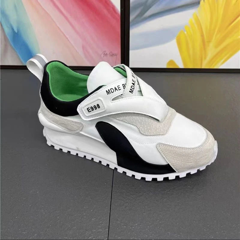 WaDFCD Men's Chunky Platform Sneakers Height Increasing Casual Shoes