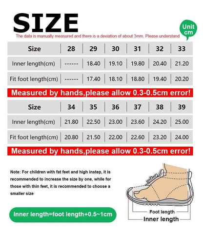 Kids Lightweight Athletic Sneakers - Non-Slip Sports Shoes