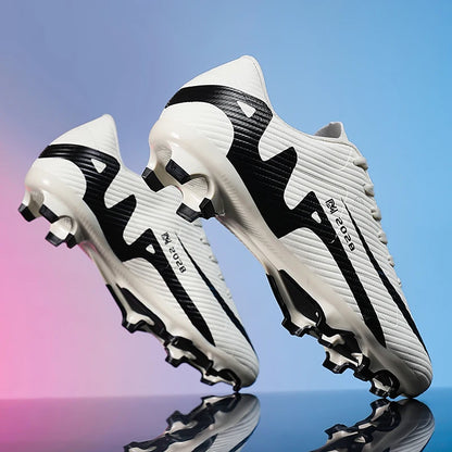 ANHUHU Men's Soccer Cleats Professional Football Boots Long Spikes