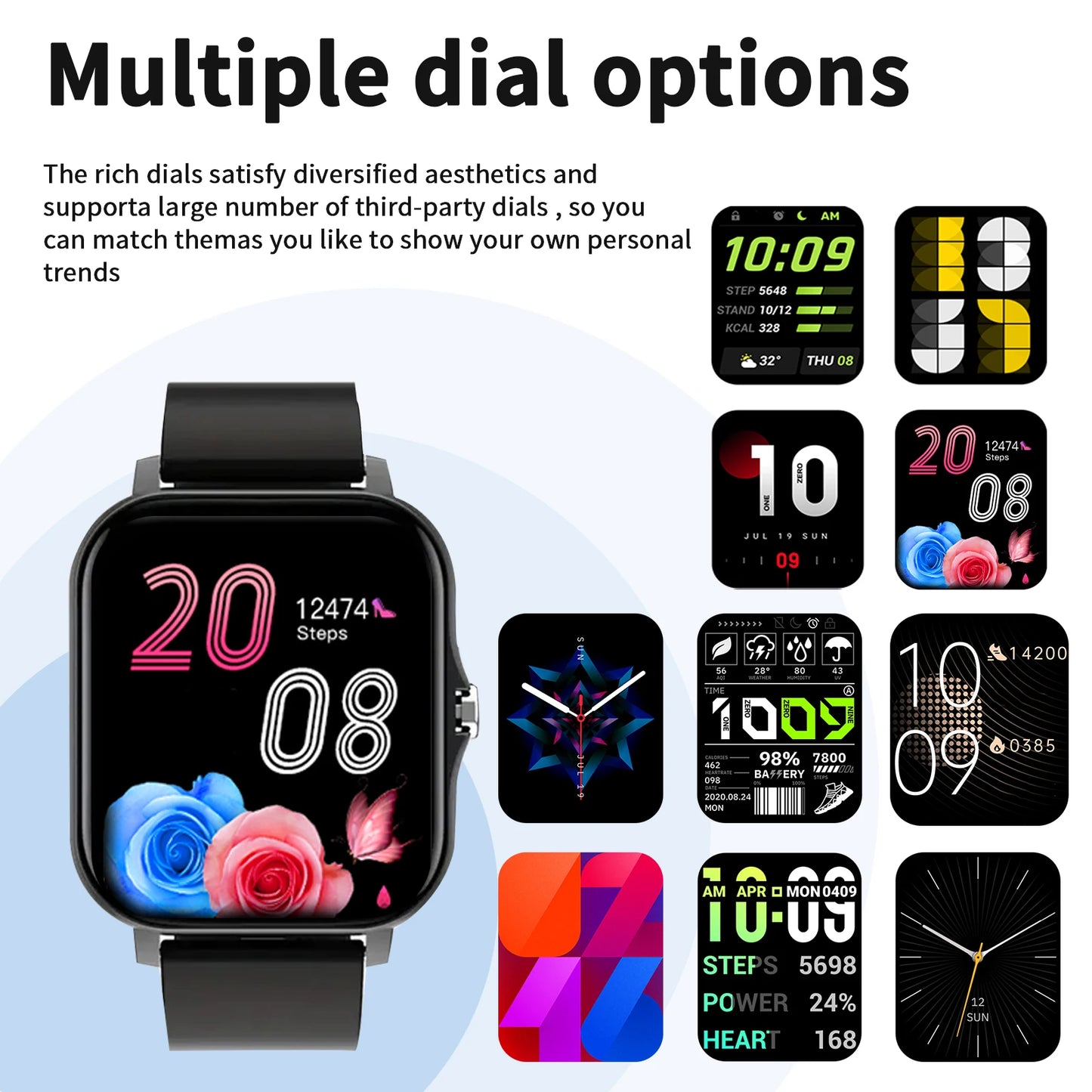 LOMAXFR Smart Watch 1.83" with Bluetooth Calling & Fitness Tracker