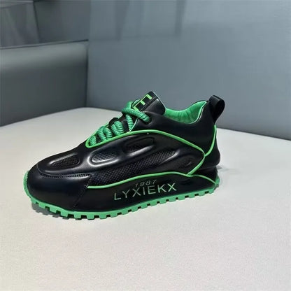 WaDFCD Men's Chunky Platform Sneakers Height Increasing Casual Shoes