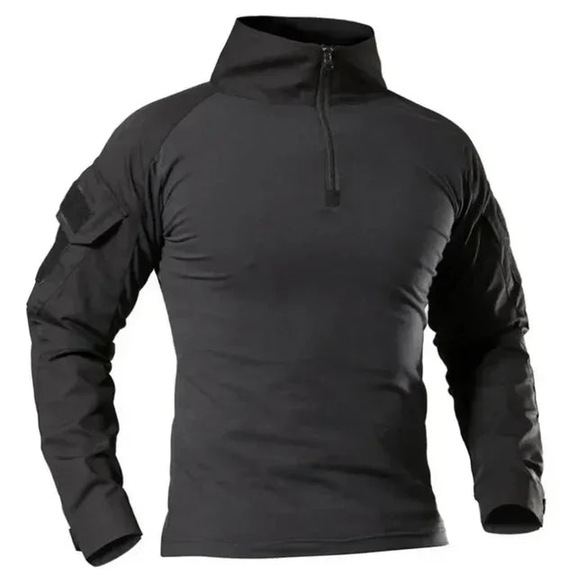Men's Tactical Long Sleeve Shirt - Military Outdoor Tee - SlayGood