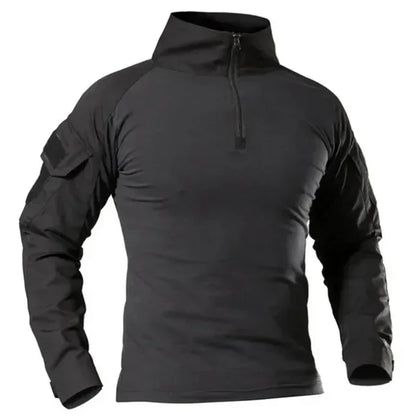 Men's Tactical Long Sleeve Shirt - Military Outdoor Tee - SlayGood