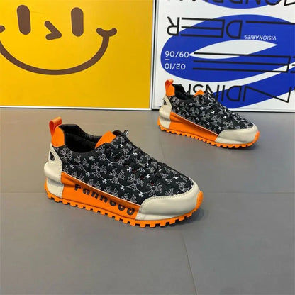 WaDFCD Men's Chunky Platform Sneakers Height Increasing Casual Shoes