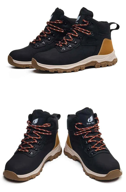 Men's Steel Toe Safety Work Boots - Lightweight Industrial Shoes