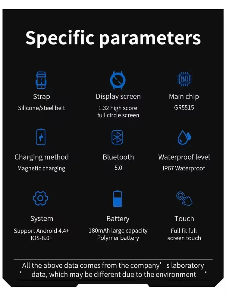 SUNKTA IP67 Waterproof Smart Watch Bluetooth Call Health Monitor