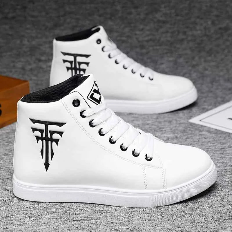 Men's High-Top Sports Sneakers - Casual Skate Shoes