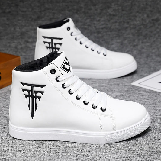 Men's High-Top Sports Sneakers - Casual Skate Shoes