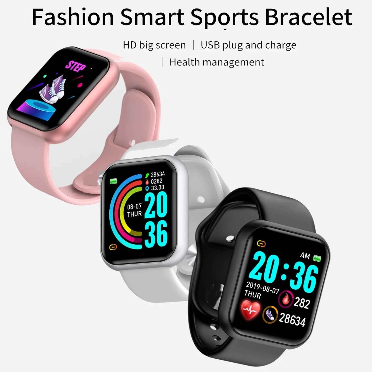 Bluetooth Smart Watch Fitness Tracker
