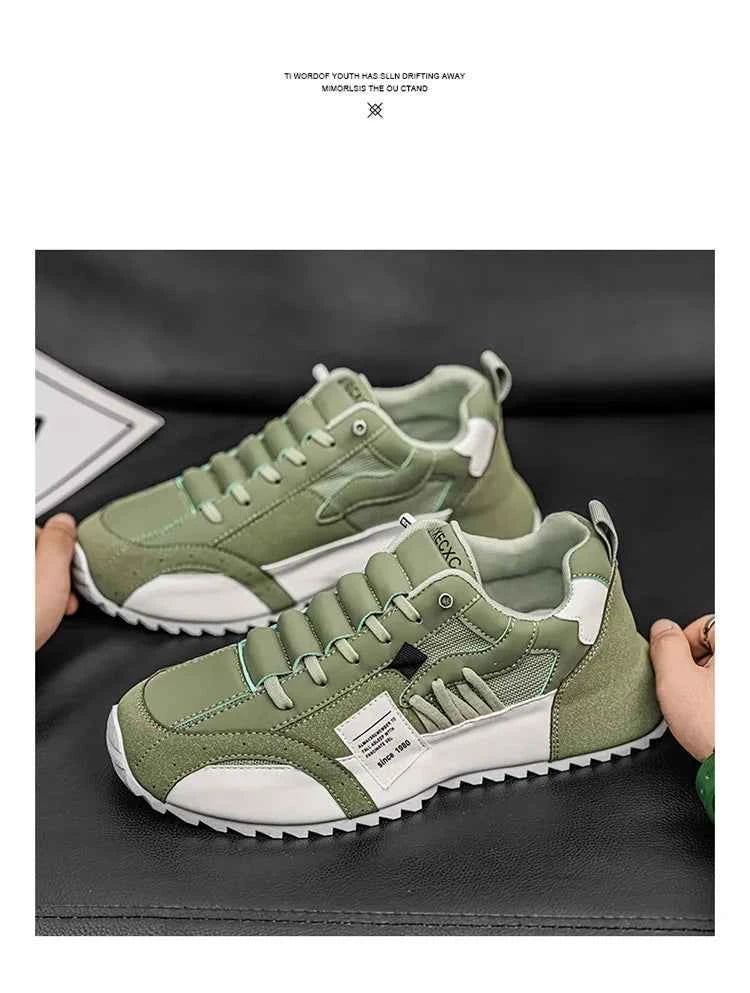 Men's Athletic Sneakers - Breathable Running & Basketball Shoes