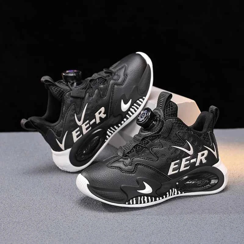 Kids High-Top Basketball Sneakers - Boys Sports Shoes
