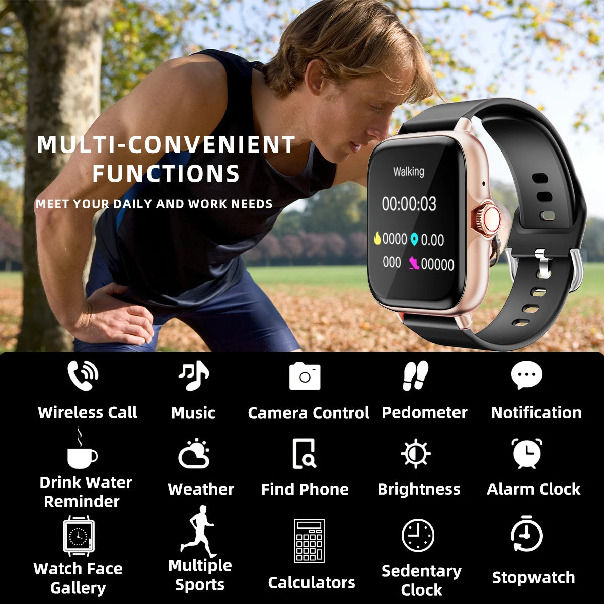 Waterproof Smart Watch Bluetooth Call