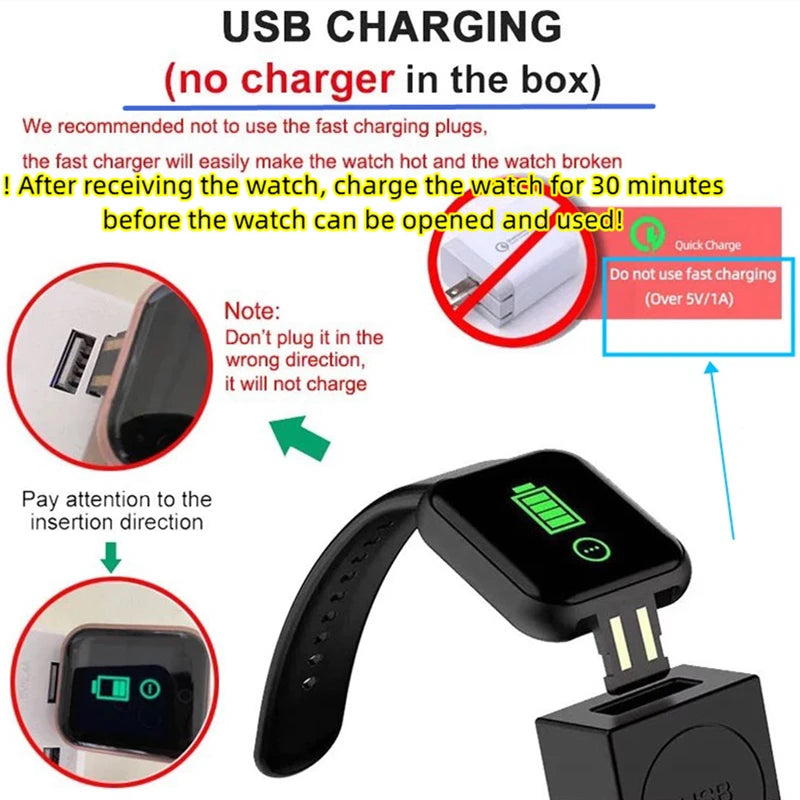 Smart Watch Y68 Fitness Tracker with Heart Rate Monitor - SlayGood