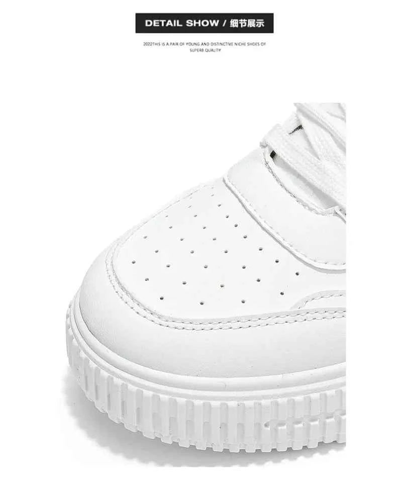 PDMCMS Men's High-Top Sneakers Waterproof Skateboard Casual Shoes