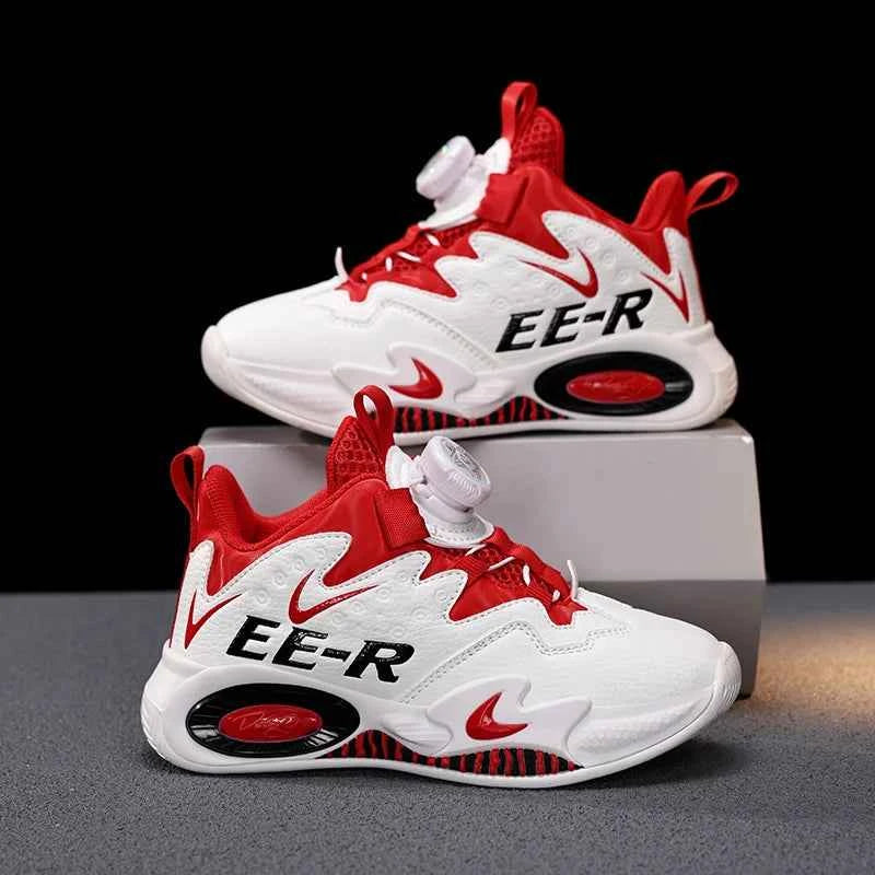 Kids High-Top Basketball Sneakers - Boys Sports Shoes