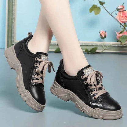 Women's Platform Sneakers - Thick Sole Non-Slip Shoes