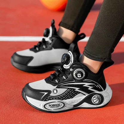 BOELOKTH Boys Basketball Shoes High-Top Anti-Slip Sports Sneakers