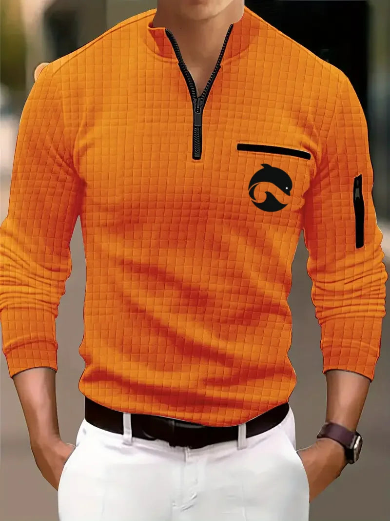 Men's V-Neck Print Shirt - Lightweight Short Sleeve Casual - SlayGood