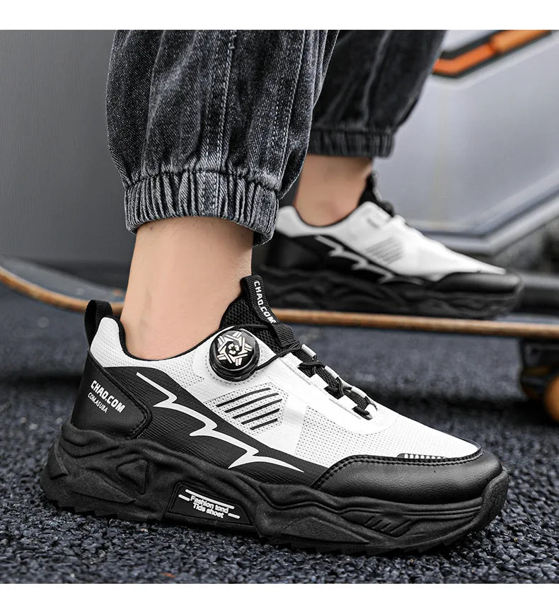 Men's Platform Running Sneakers - Breathable Sports Shoes