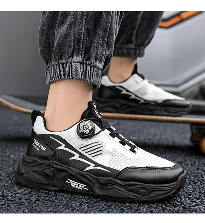 Men's Platform Running Sneakers - Breathable Sports Shoes