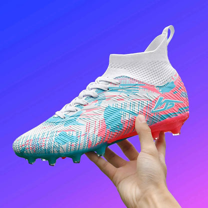 Men's Soccer Shoes TF/FG Football Boots Long Spikes Turf Cleats