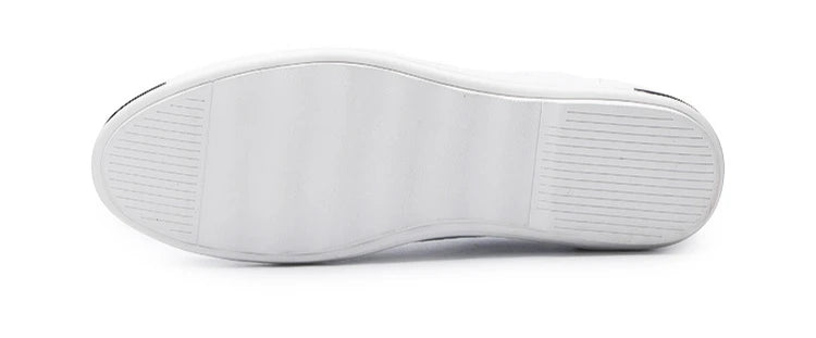 Men's Casual Leather Sneakers - Breathable Walking Shoes