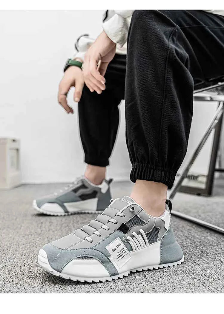 Men's Athletic Sneakers - Breathable Running & Basketball Shoes