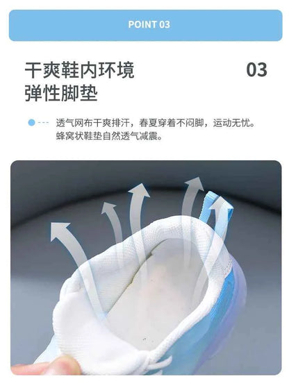 Kids Light Up Sneakers - Breathable Anti-Slip Sports Shoes