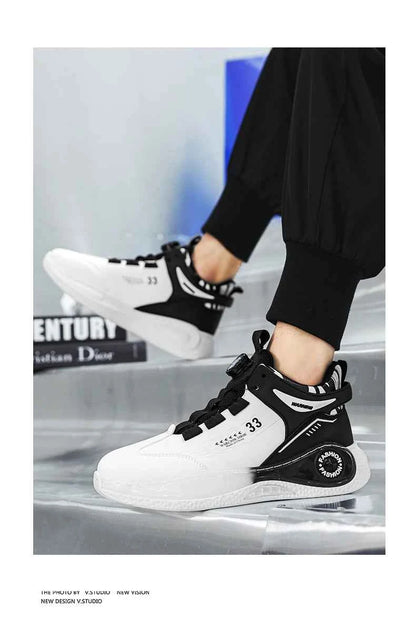 Men's Rotating Buckle Sneakers Non-Slip Outdoor Sports Shoes