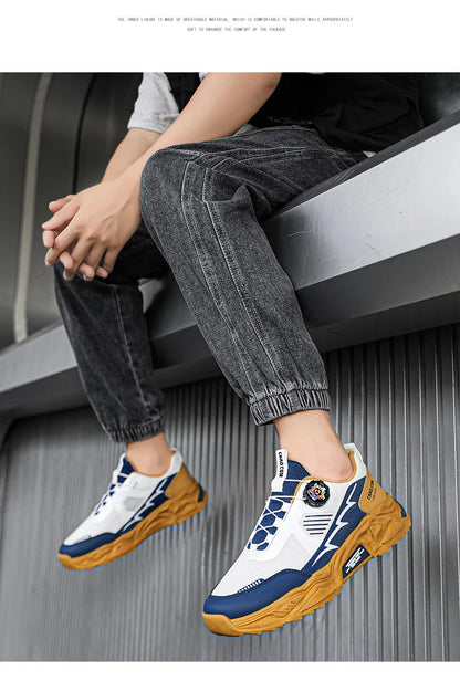 Men's Platform Running Sneakers - Breathable Sports Shoes