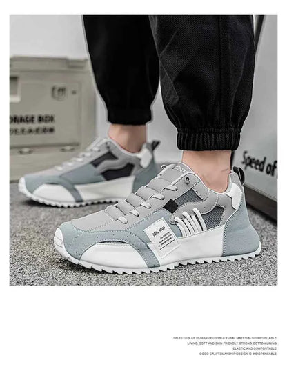 Men's Athletic Sneakers - Breathable Running & Basketball Shoes