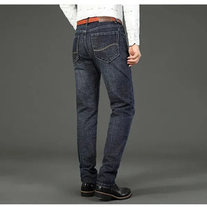 Men's Business Casual Jeans - Stretch Straight Fit - SlayGood