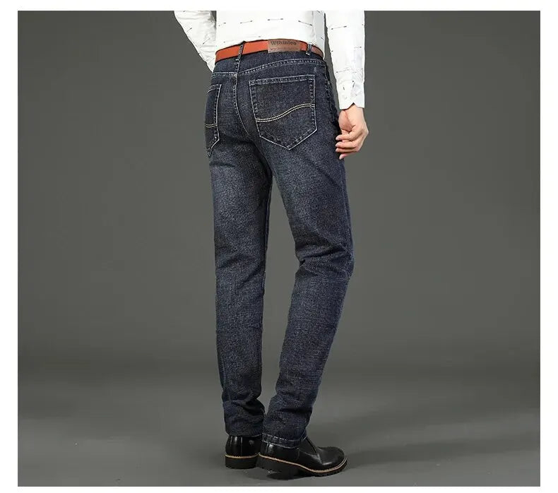Men's Business Casual Jeans - Stretch Straight Fit - SlayGood