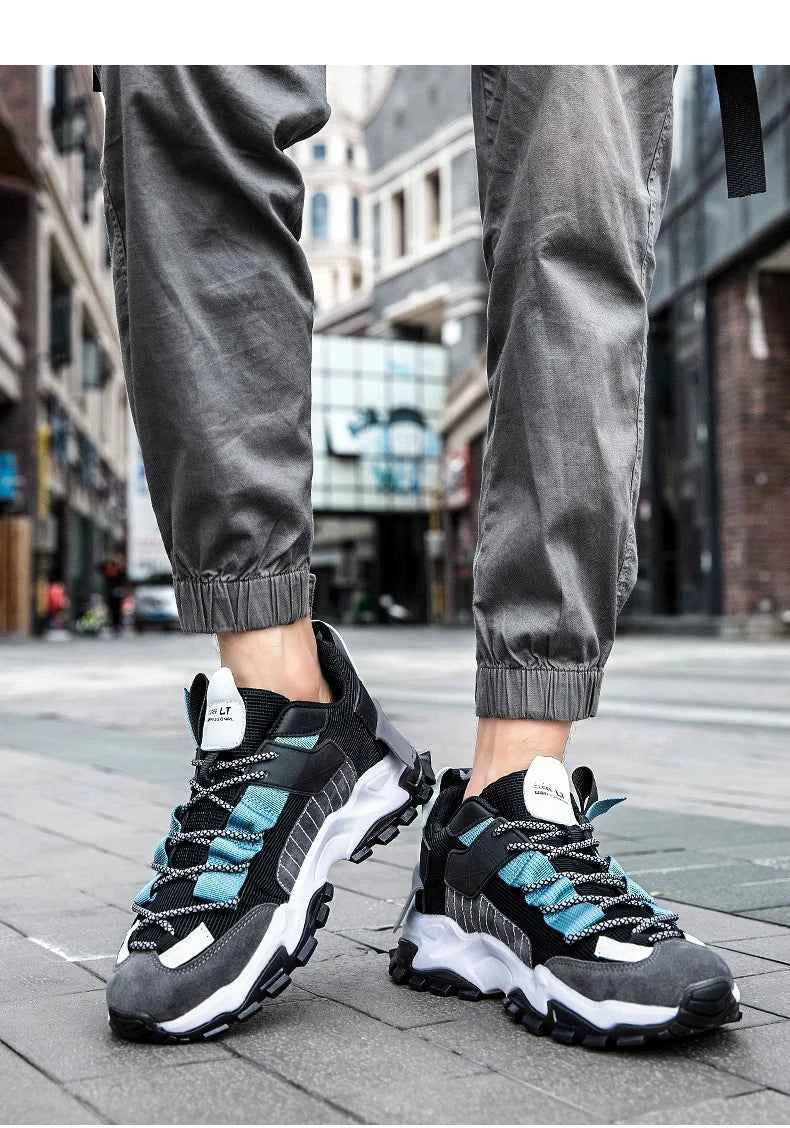 Men's Breathable Casual Sneakers - Lightweight Running Shoes