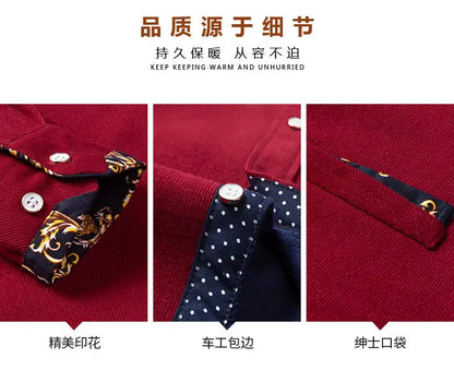 Men's Thick Casual Print Shirt - Long Sleeve Streetwear - SlayGood