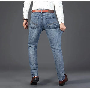 Men's Business Casual Jeans - Stretch Straight Fit - SlayGood