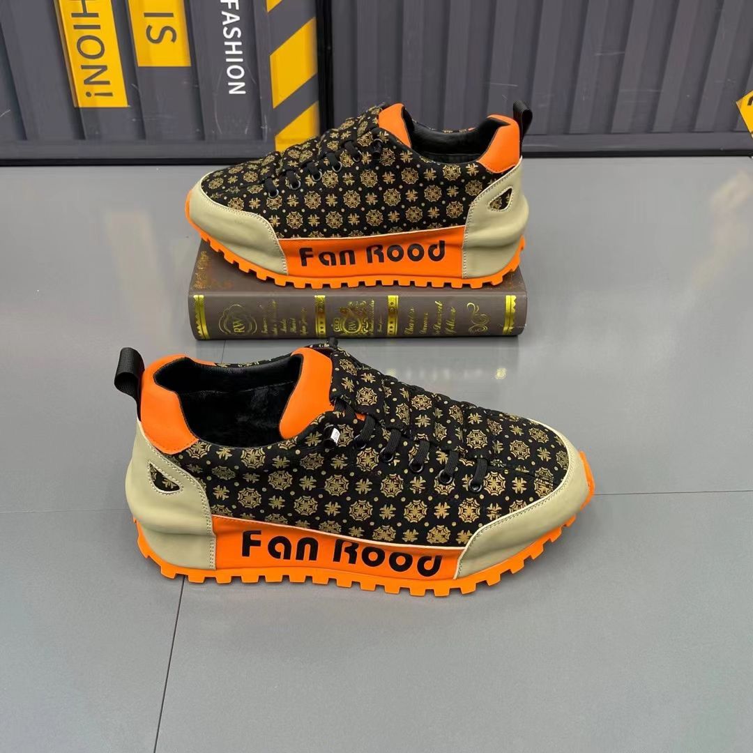 WaDFCD Men's Chunky Platform Sneakers Height Increasing Casual Shoes