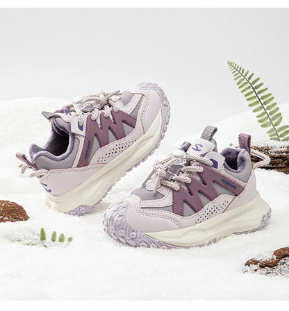 Kids Winter Sneakers - Warm Plush Lined Sports Shoes