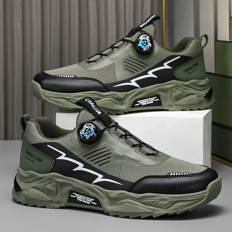 Men's Platform Running Sneakers - Breathable Sports Shoes