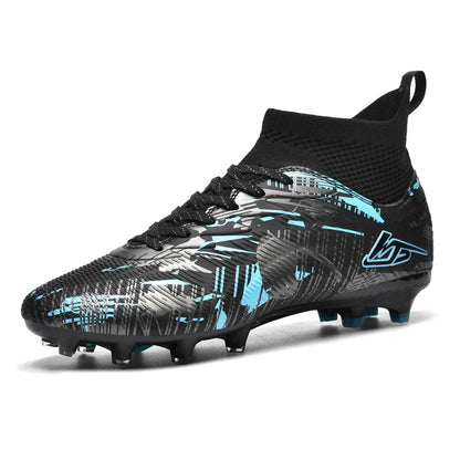 Men's Soccer Shoes TF/FG Football Boots Long Spikes Turf Cleats