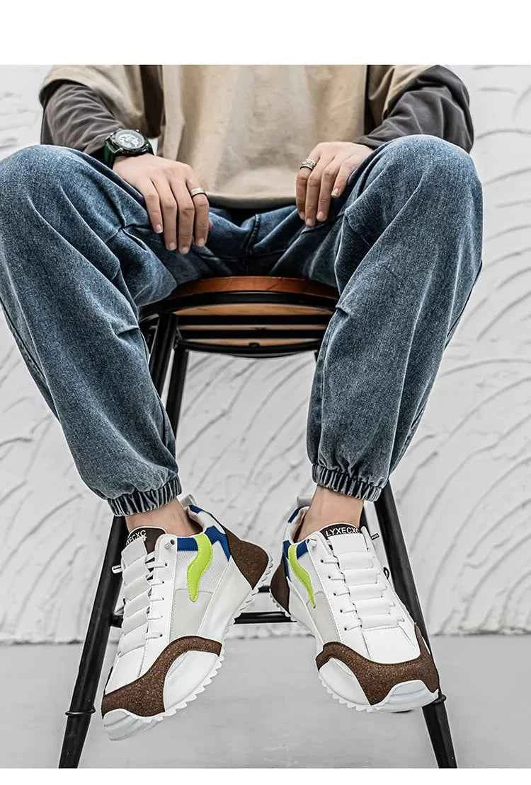 Men's Athletic Sneakers - Breathable Running & Basketball Shoes