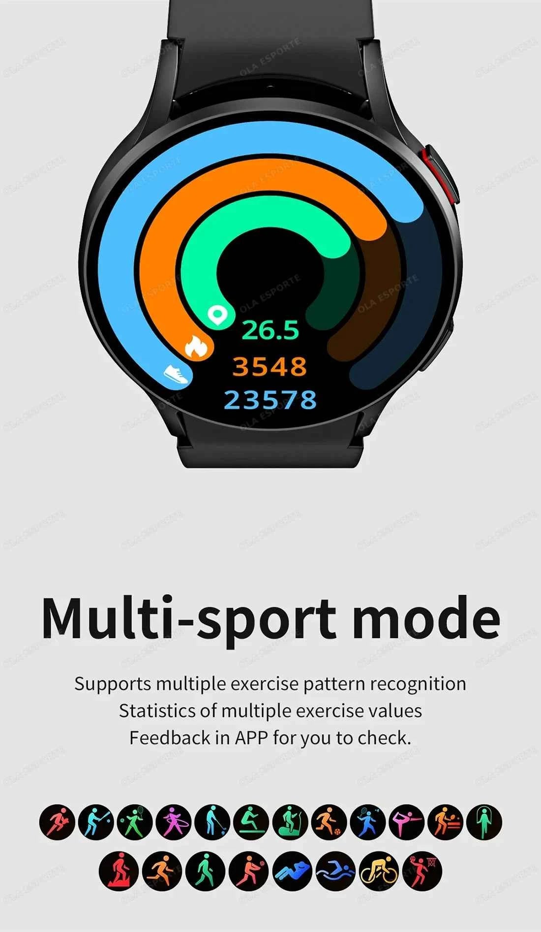 Women's Smart Watch GPS Bluetooth Call Voice Assistant Health Monitor