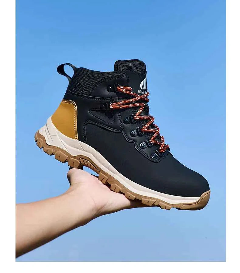 Men's Steel Toe Safety Work Boots - Lightweight Industrial Shoes